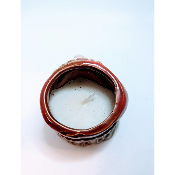 Vintage Ceramic Santa Claus Candle Holder New Candle Christmas Holiday - Picture 3 of 4